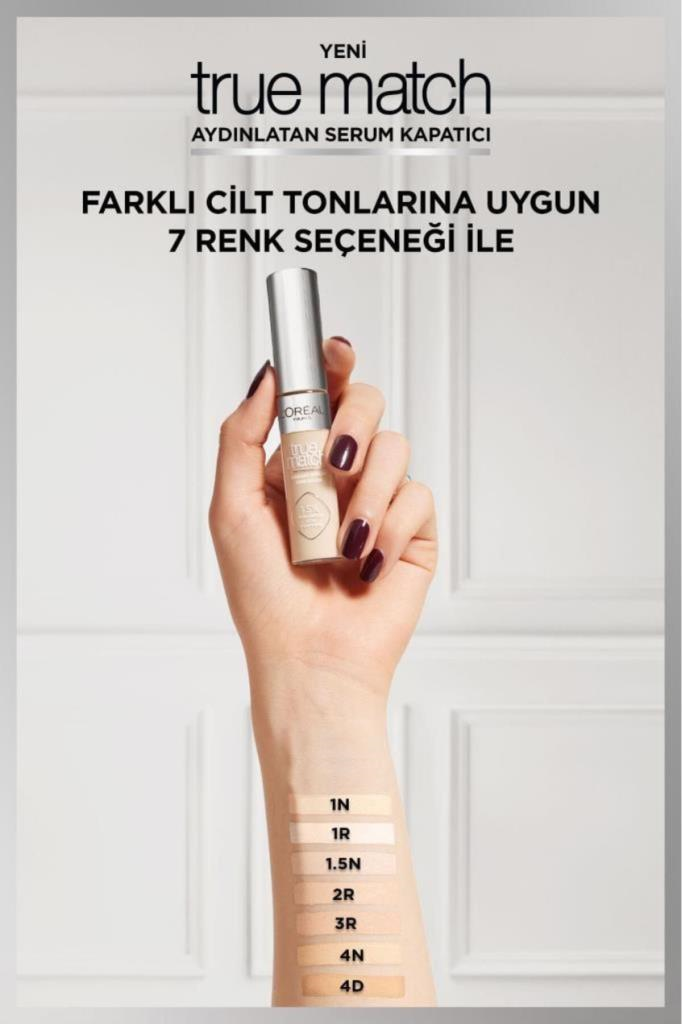 LOreal Paris True Match Aydınlatan Serum Kapatıcı 2R Light Medium