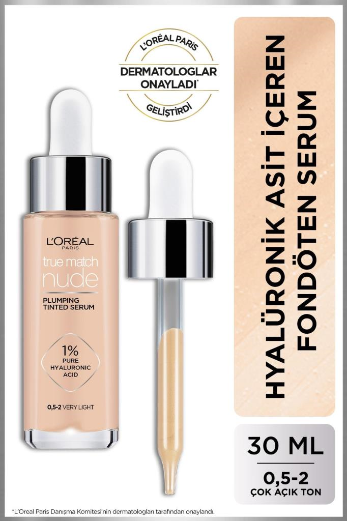 LOreal Paris True Match Nude Fondöten Serum 0.5-2 Very Light
