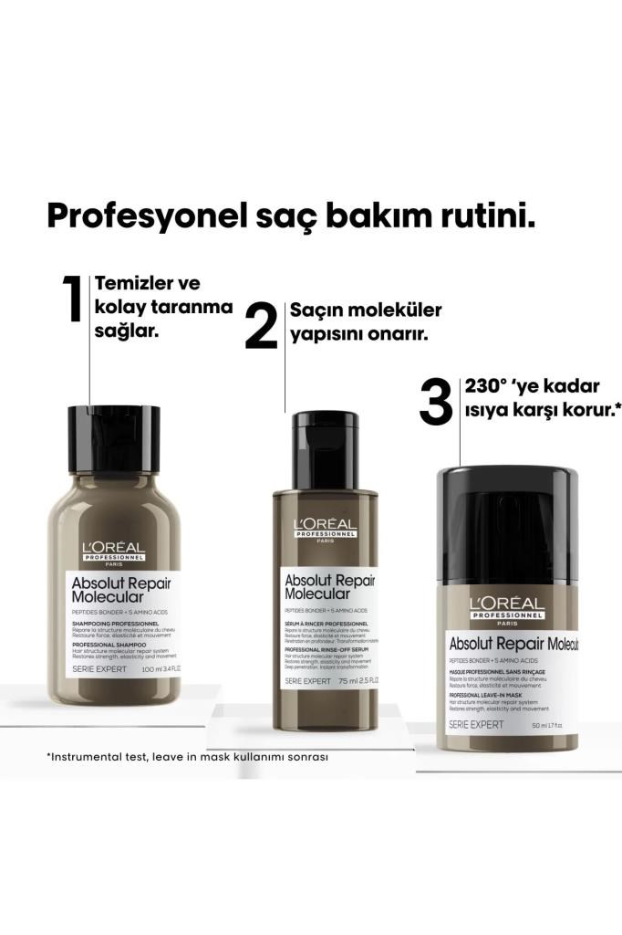 Loreal Professionnel Absolut Repair Molecular Repair Mini Set 100+75+50 ML