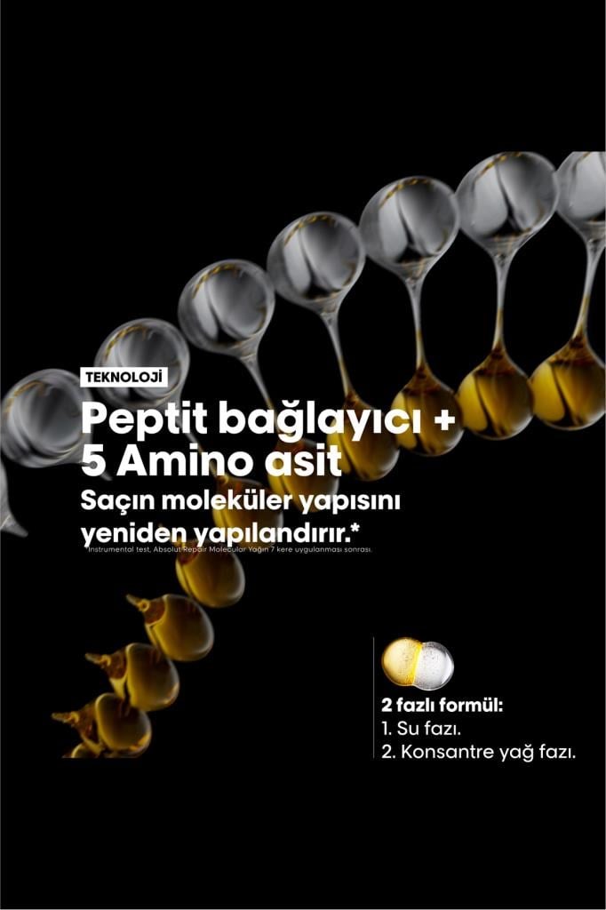 Loreal Professionnel Absolut Repair Molecular Çift Fazlı Saç Bakım Yağı 90 ml
