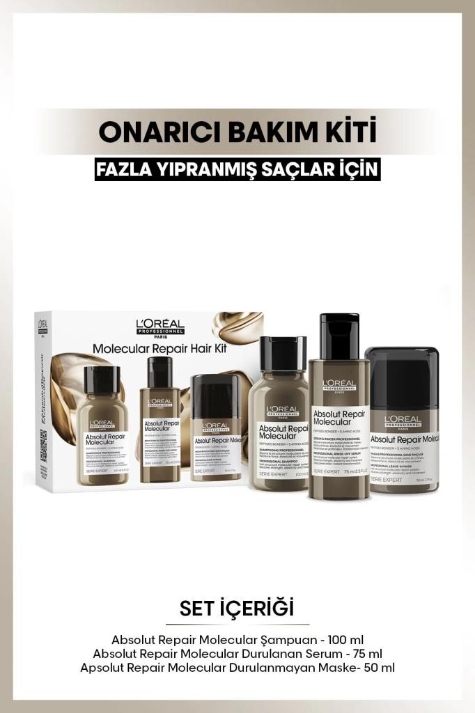 Loreal Professionnel Absolut Repair Molecular Repair Mini Set 100+75+50 ML