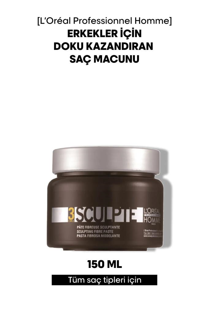 Loreal Professionnel Homme Sculpte Doku Lifli Macun No:3 150ml