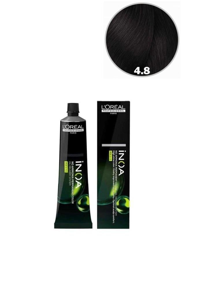 Loreal Professionnel Inoa 4.8 Kahve Moka 60 gr Saç Boyası