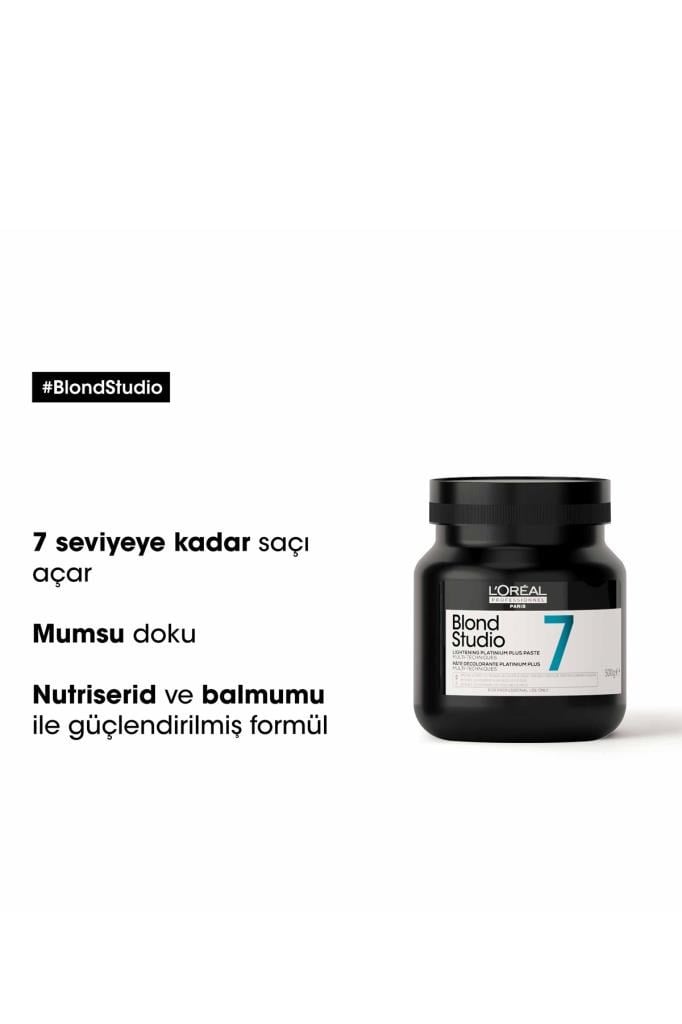 Loreal Professionnel Loreal Blond Studio 7 Aydınlatıcı Platin Plus Macun 500 Gr