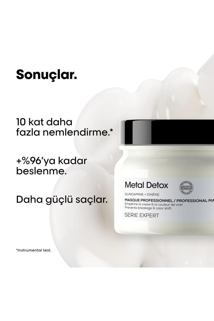 Loreal Professionnel Metal Detox İşlem Görmüş ve Yıpranmış Saçlar İçin Kırılma Karşıtı Koruyucu Maske 150 ml