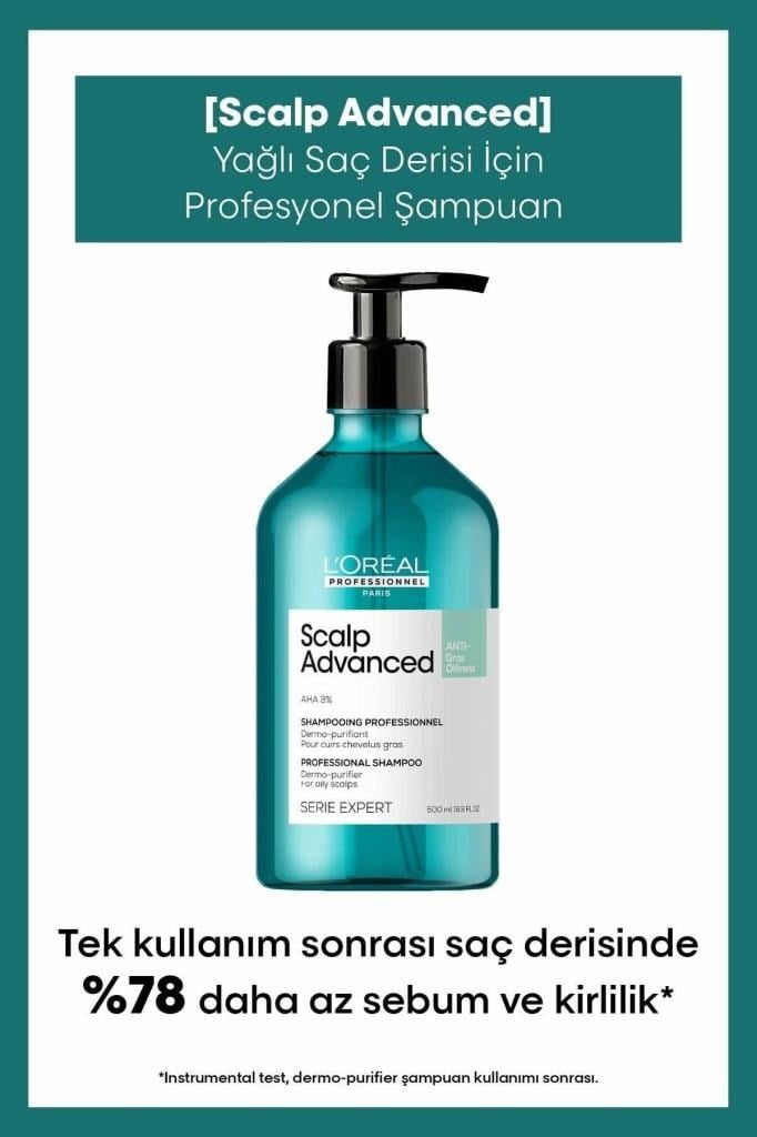 Loreal Professionnel Serie Expert Scalp Advanced Yağlanma Karşıtı Şampuan 500 ml