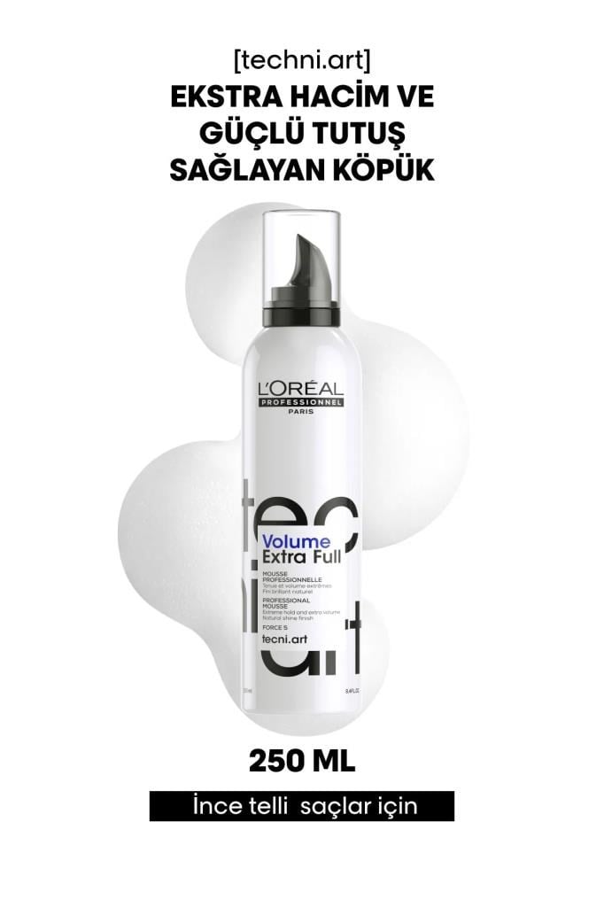 Loreal Professionnel Techni Art Full Volume Extra Ekstra Hacimlendirici Saç Köpüğü 250 ml