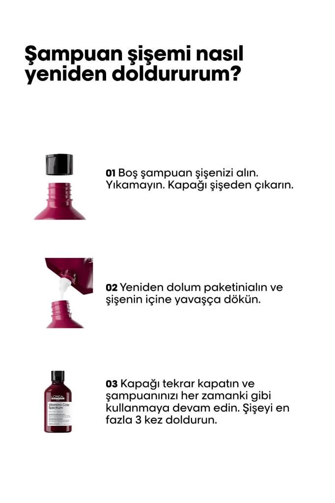 Loreal Professionnel Vitamino Color Spectrum Boyalı Saçlar İçin Solma Karşıtı Refill Şampuan 500 ml