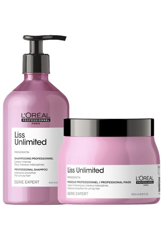 Loreal Serie Expert Liss Unlimited 500 ml Saç Bakım Seti