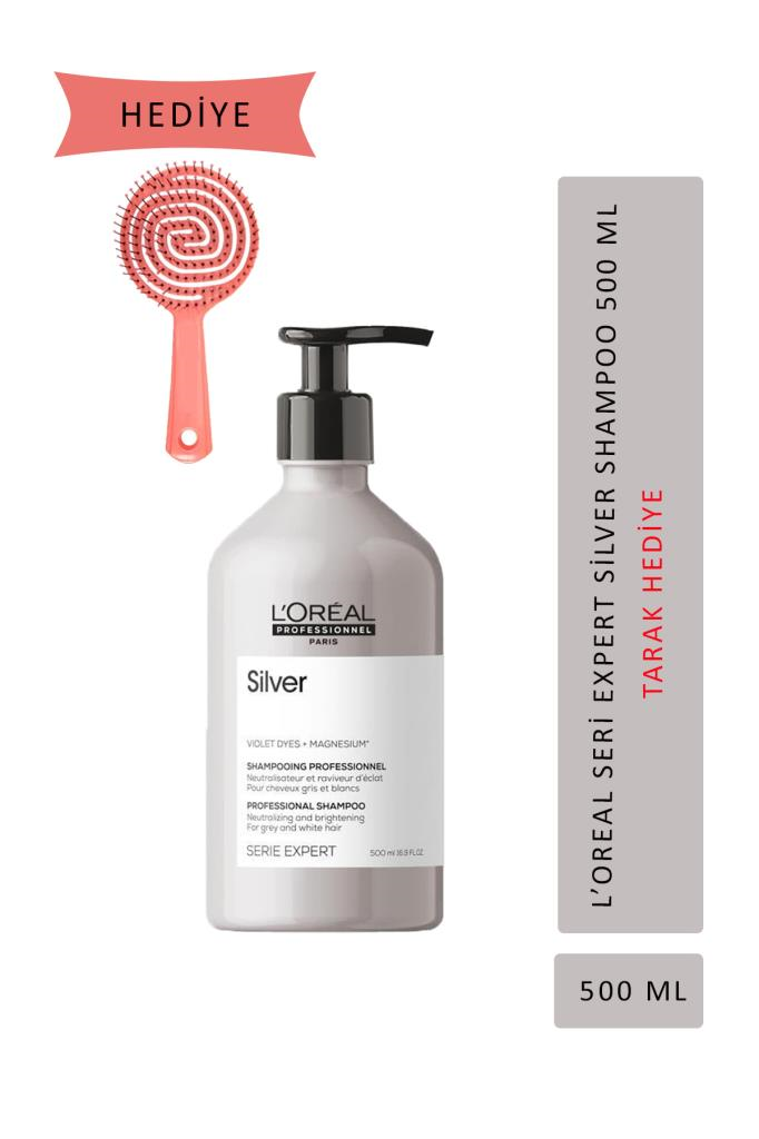 Loreal Serie Expert Silver Şampuan 500 ml + Tarak Hediye