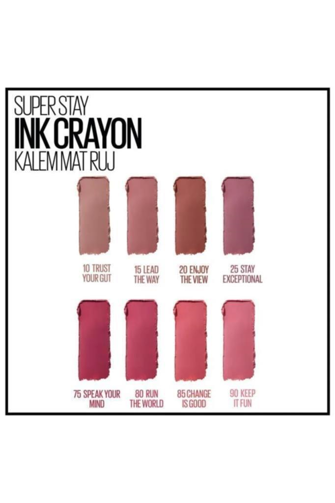 Maybelline New York Super Stay Ink Crayon 10 Trust Your Gut Ruj