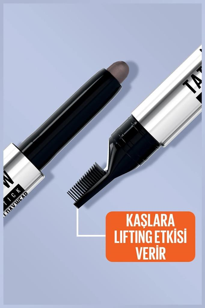 Maybelline New York Tattoo Brow Lift Stick 04 Deep Brown Kaş Kalemi