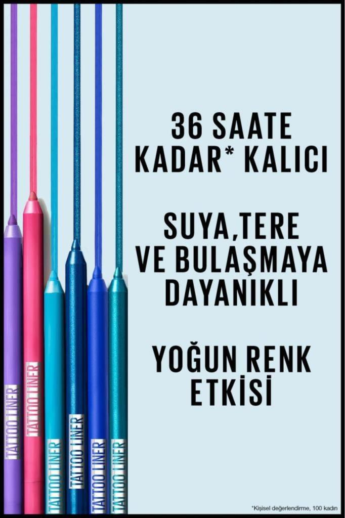 Maybelline New York Tattoo Liner Jel Göz Kalemi Galatic Cobalt