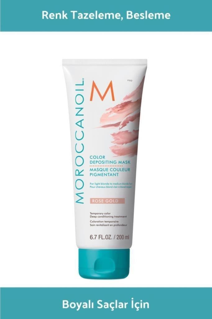 Moroccanoil Color Depositing Mask Rose Gold Renk Tazeleyici Bakım Maskesi 200 ml