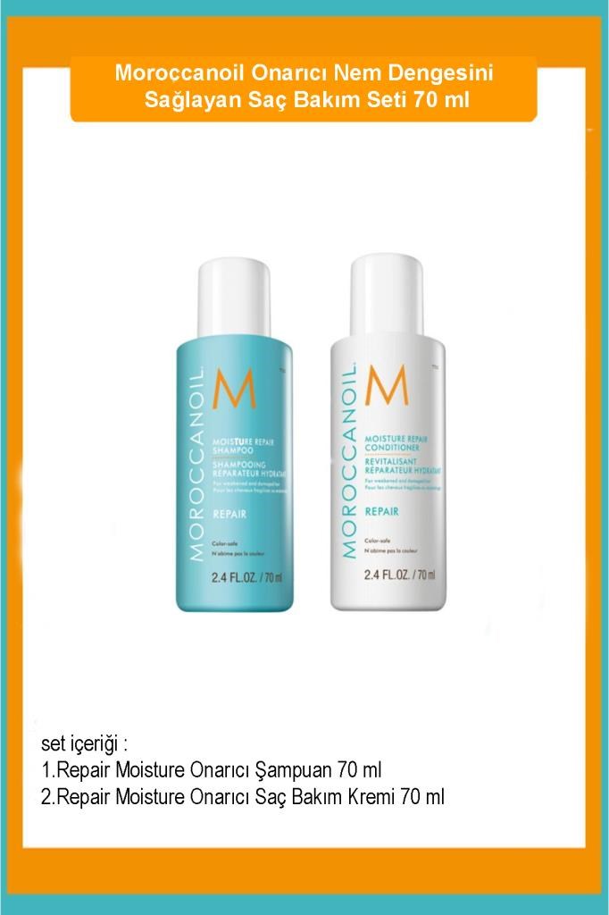 Moroccanoil Onarıcı Nem Dengesini Sağlayan Saç Bakım Seti