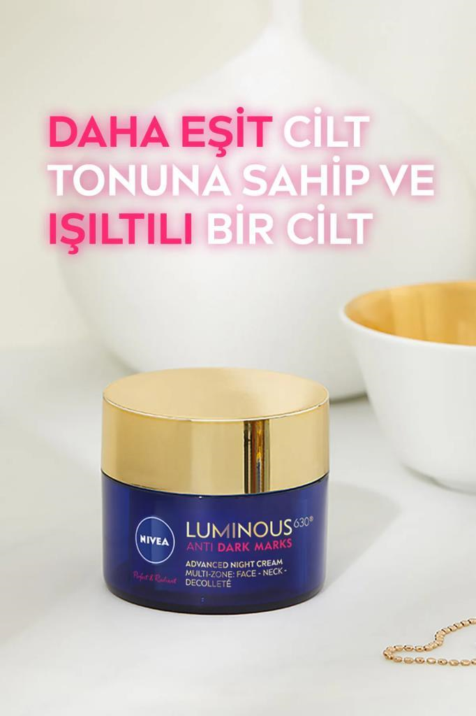 Nivea Cellular Luminous630 Antispot Leke Karşıtı 50 ml Gece Yüz Kremi