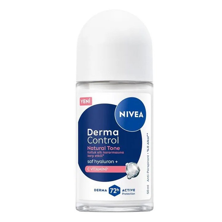 Nivea Derma Control Natural Tone Kadın Roll On Deodorant 50 ml