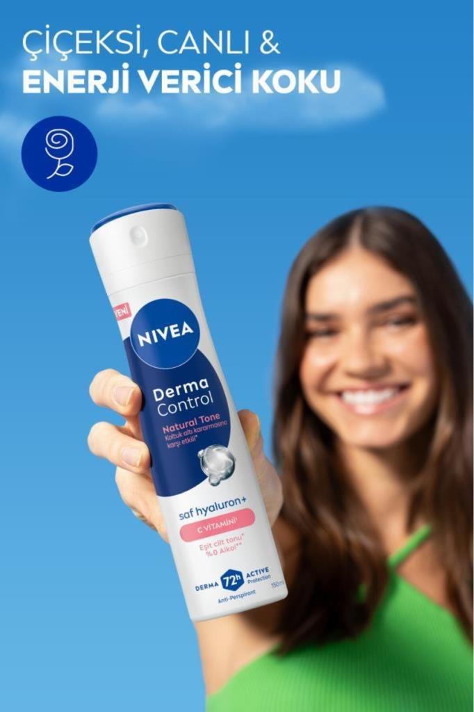 Nivea Derma Control Natural Tone Kadın Deodorant Spreyi 150 ml
