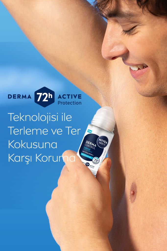 Nivea Men Derma Control Defend Erkek Roll-On Deodorant 50 ml