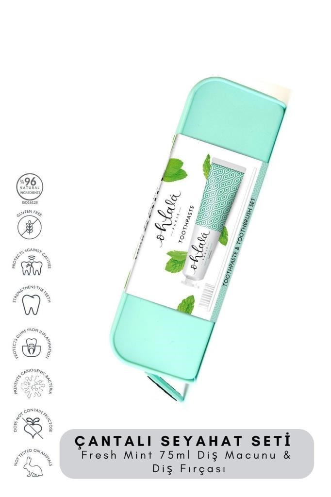 Ohlala Fresh Mint 75 ml+Dental Luxe Diş Fırçası Diş Bakım Seyahat Seti