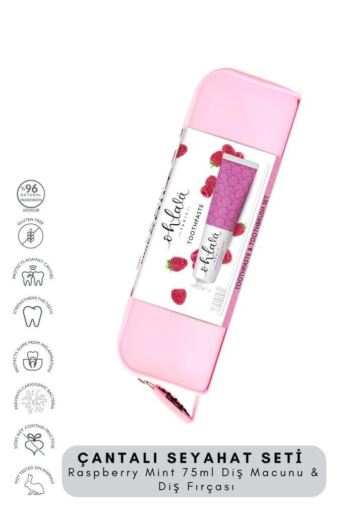 Ohlala Raspberry Mint 75 ml+Dental Luxe Diş Fırçası Diş Bakım Seyahat Seti