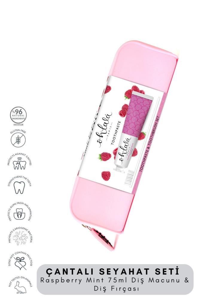 Ohlala Raspberry Mint 75 ml+Dental Luxe Diş Fırçası Diş Bakım Seyahat Seti