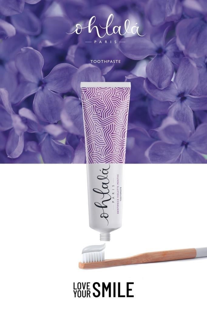 Ohlala Violet mint 75 ml+Fresh Mint 15 ml+Bambu Diş Fırçası Diş bakım Set