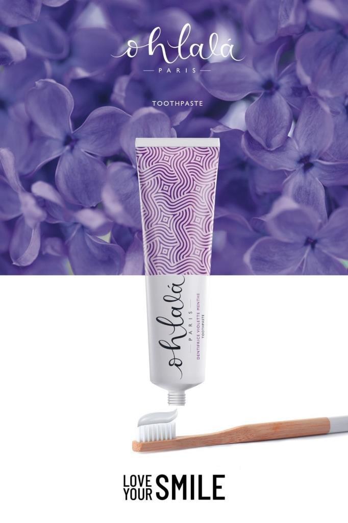 Ohlala Violet mint 75 ml+Fresh Mint 15 ml+Bambu Diş Fırçası Diş bakım Set