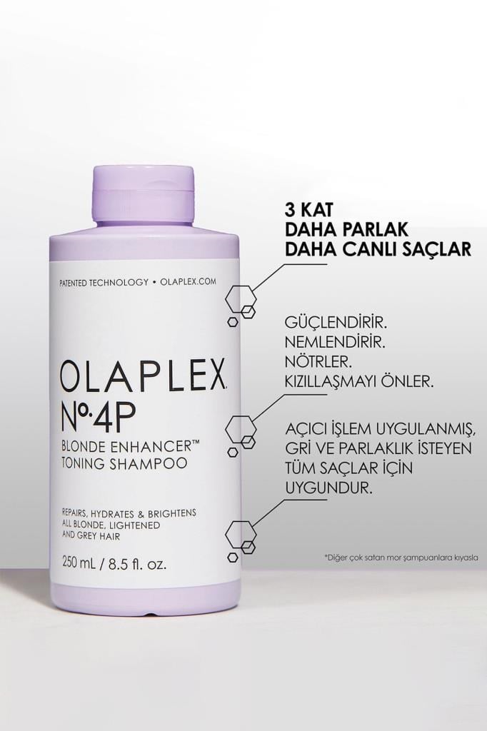 Olaplex Nº.4p Blonde Enhancer Toning Renk Koruyucu & Bağ Güçlendirici Mor Şampuan 250 ml