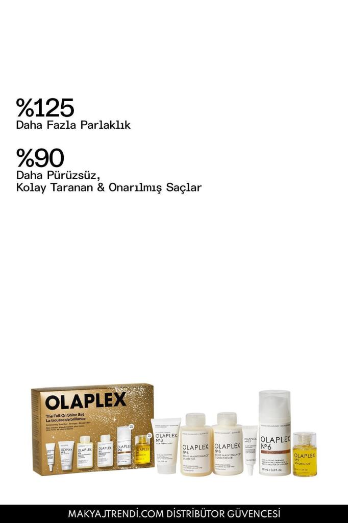 Olaplex The Full-On Shine Onarıcı & Şekillendirici Saç Bakım Seti