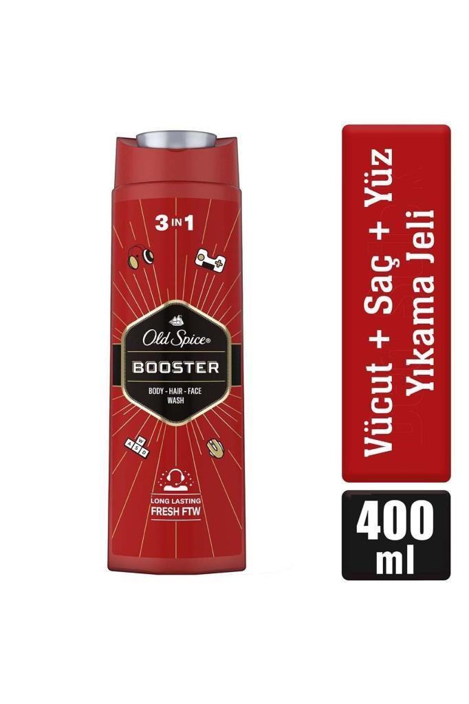 Old Spice Booster 3 In1 Duş Jeli+Şampuan 400 ml