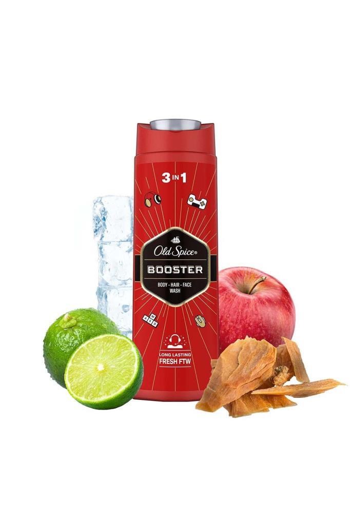Old Spice Booster 3 In1 Duş Jeli+Şampuan 400 ml