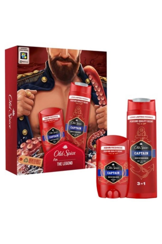 Old Spice Captain Deo Stick 50ml & Duş Jeli 250ml