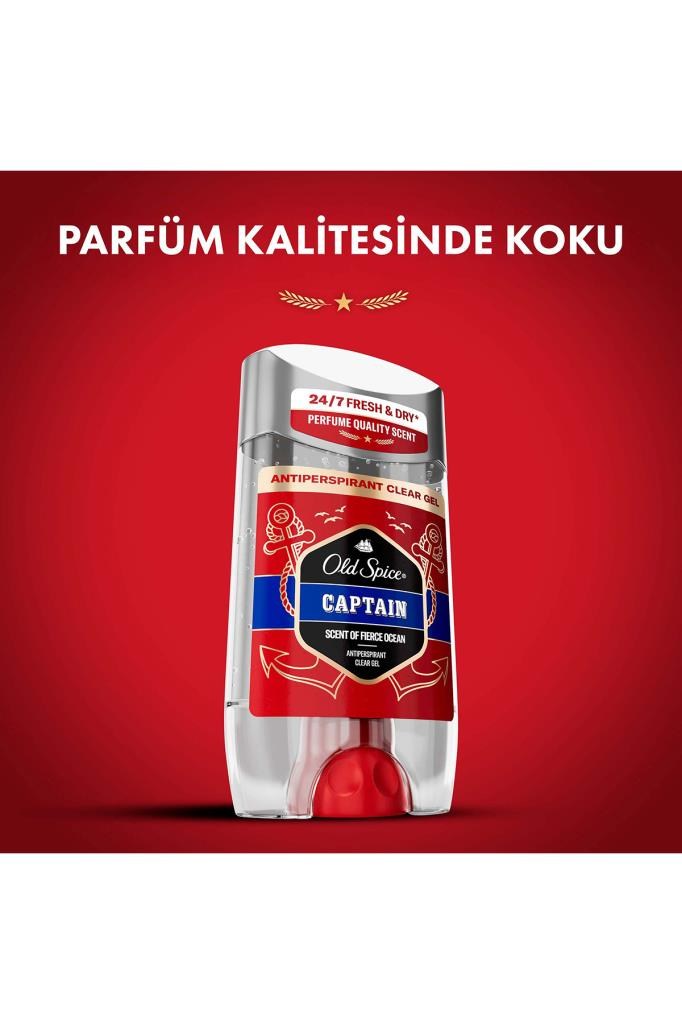 Old Spice Captain Terlemeyi Önleyici Şeffaf Jel 70 ml