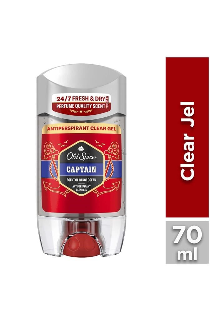 Old Spice Captain Terlemeyi Önleyici Şeffaf Jel 70 ml