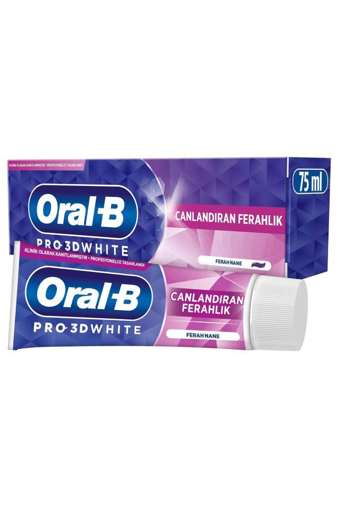 Oral-B Pro-3D White Canlandiran Ferahlık Nane 75 ml Diş Macunu