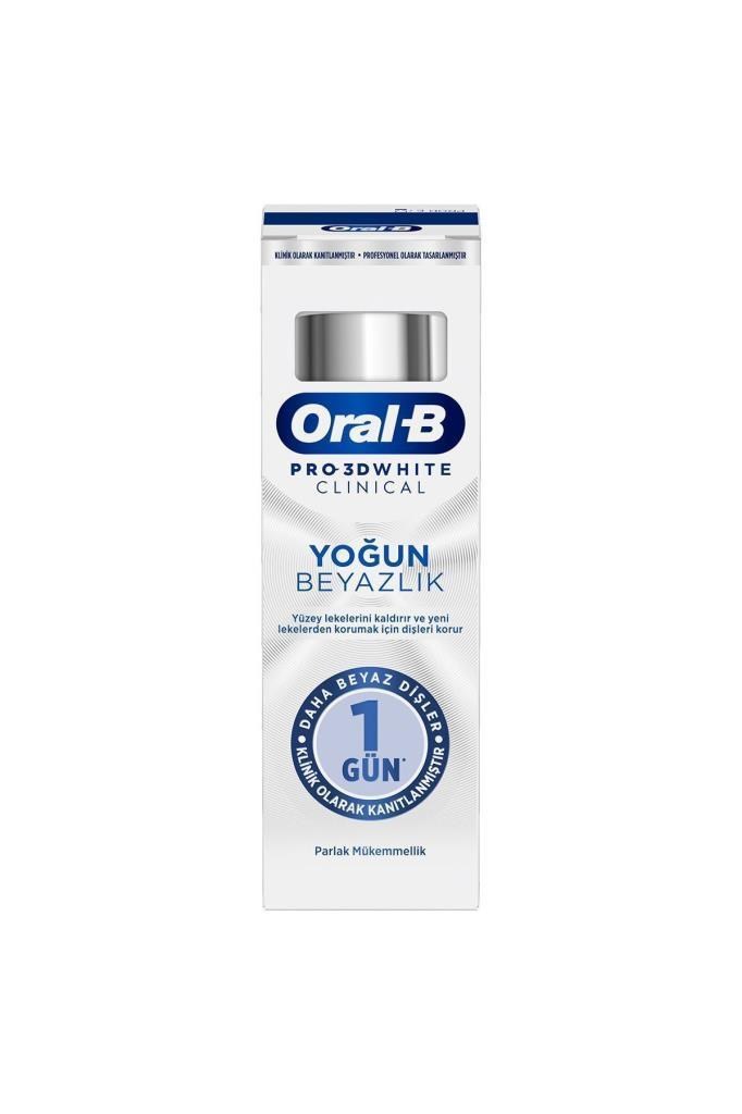 Oral-B Pro 3D White Clinical Yoğun Beyazlık Parlak Mükemmellik Diş Macunu 75 ml