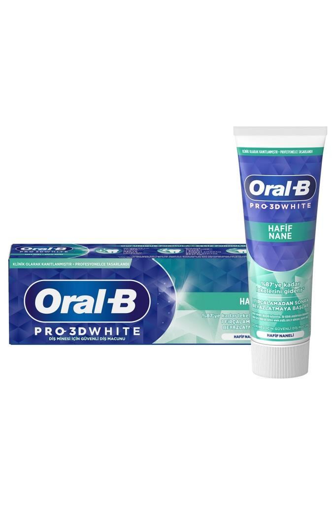 Oral-B Pro-3D White Hafif Nane 75 ml Diş Macunu