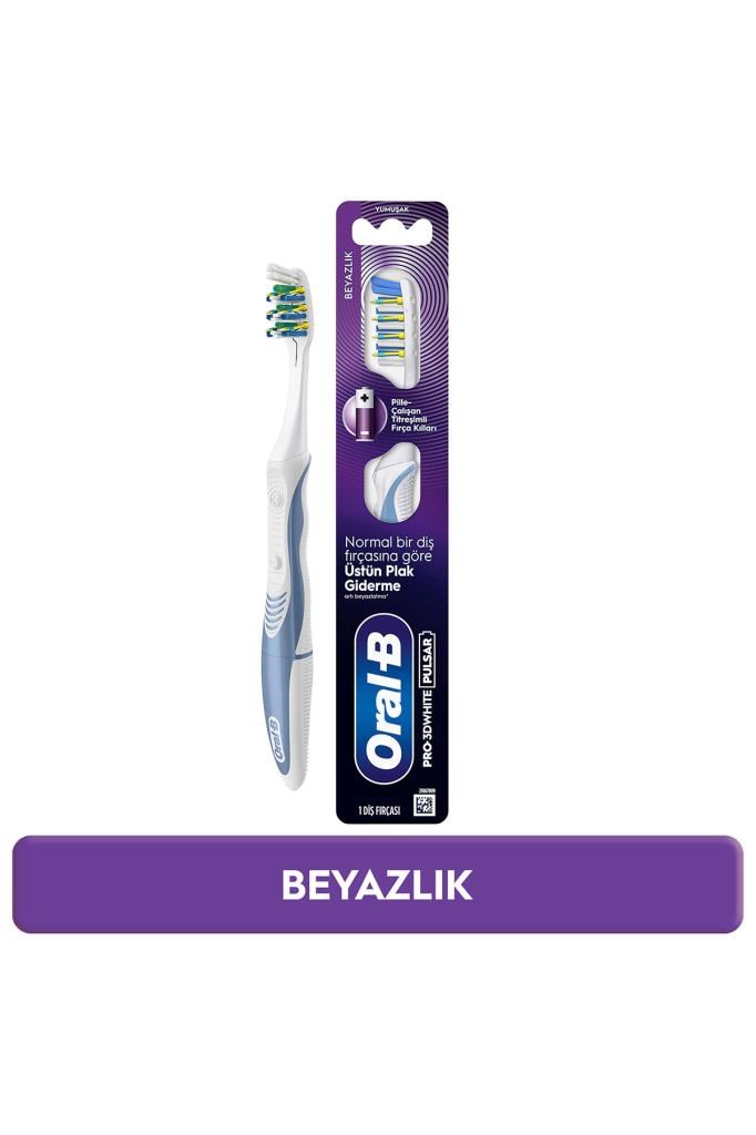 Oral-B Pro-3DWhite Pulsar Beyazlık Pilli Diş Fırçası