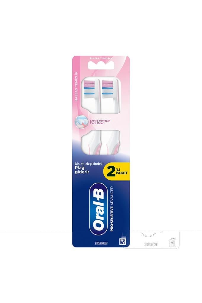 Oral-B Pro-Sensitive Advanced Hassas Temizlik Diş Fırçası 2 Li Paket