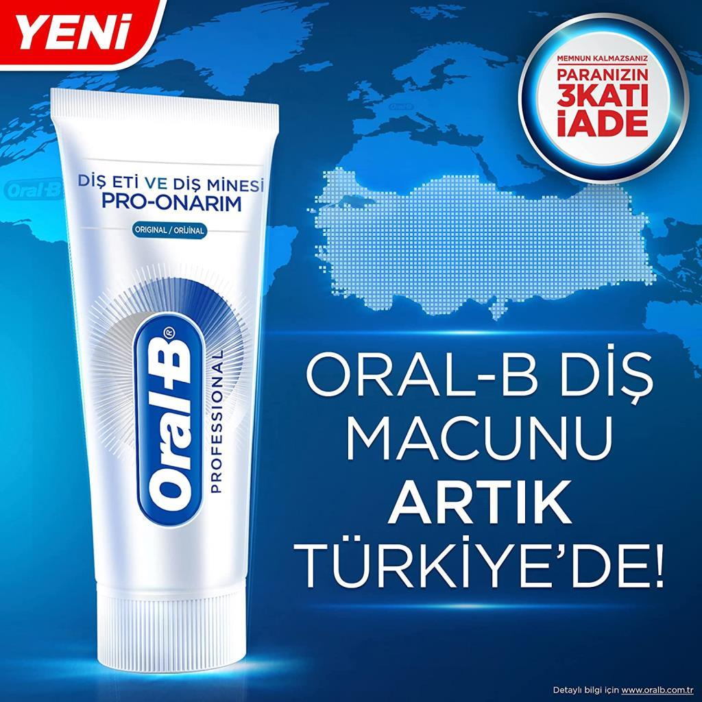 Oral-B Professional Diş Eti Ve Minesi Pro-Onarım Diş Macunu 75 ml x2 