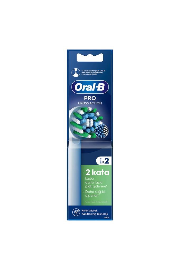 Oral-B Şarjlı Diş Fırçası Yedek Başlığı Cross Action X-Filament 2 adet