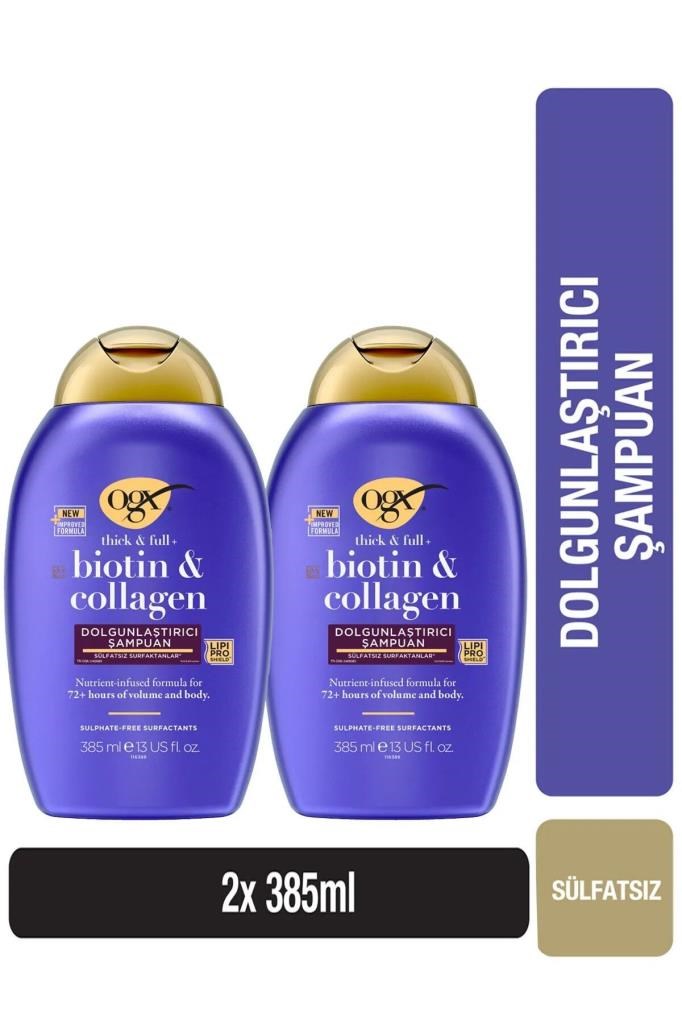 Organix Biotin & Collagen Şampuan 385 ml x2 Adet