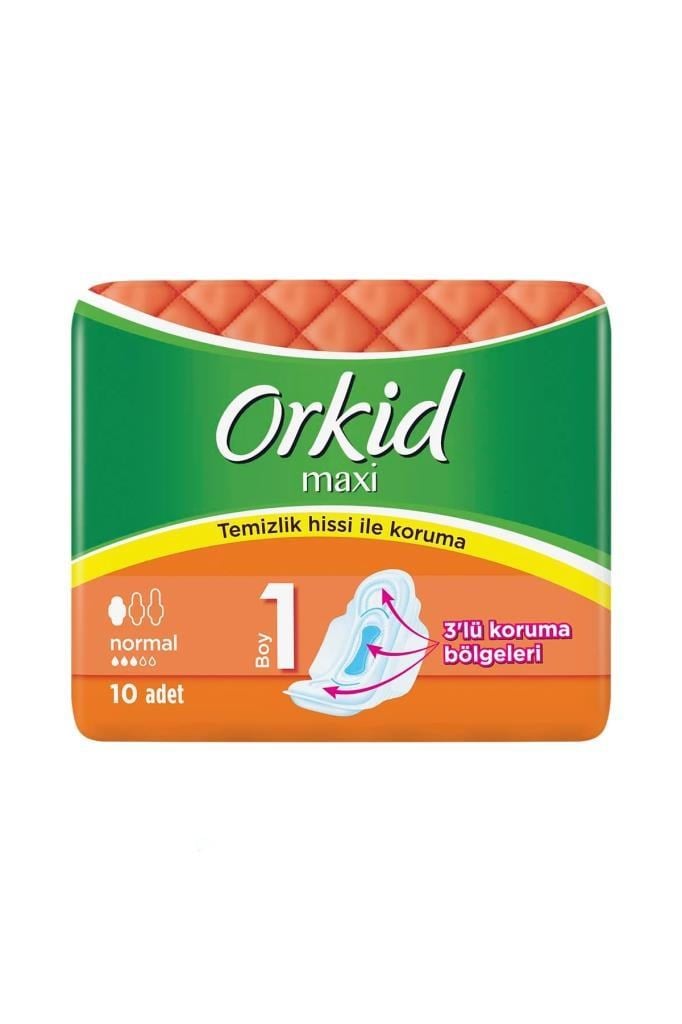Orkid Maxi Normal Tekli Paket 10 LU Hijyenik Ped 