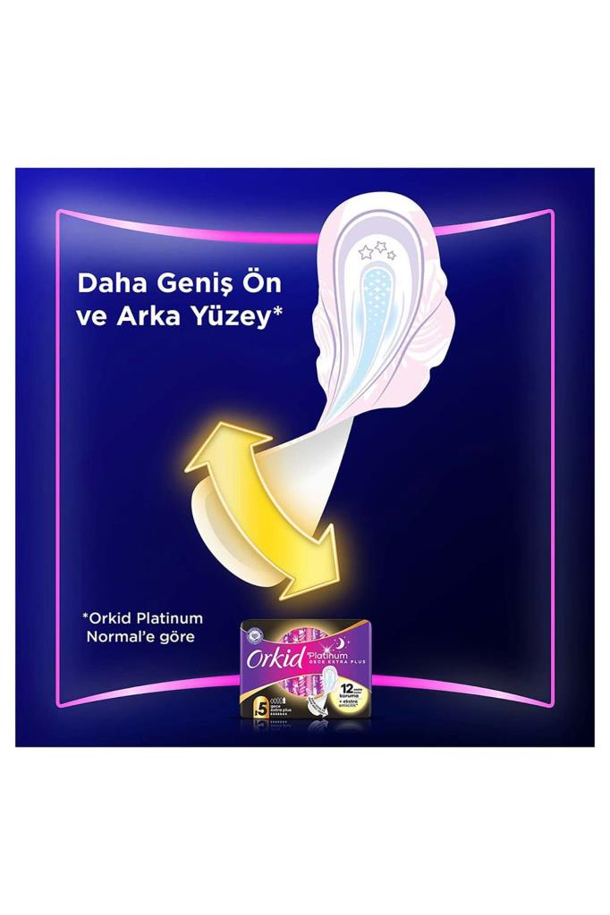 Orkid Platinum Gece Ekstra (BOY 4) 10 Adet Hijyenik Ped