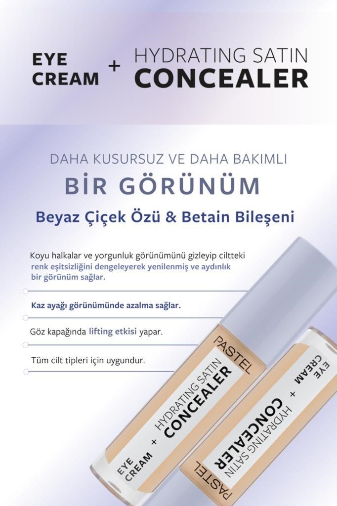 Pastel Eye Cream + Hydrating Satın Concealer 63 Milkshake