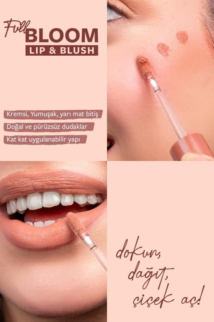Pastel Full Bloom Lip & Blush No: 71 Vanilluxe Dudak ve Yanak Renklendirici