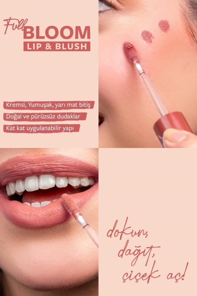 Pastel Full Bloom Lip & Blush No: 74 Frosty Dudak Ve Yanak Renklendirici