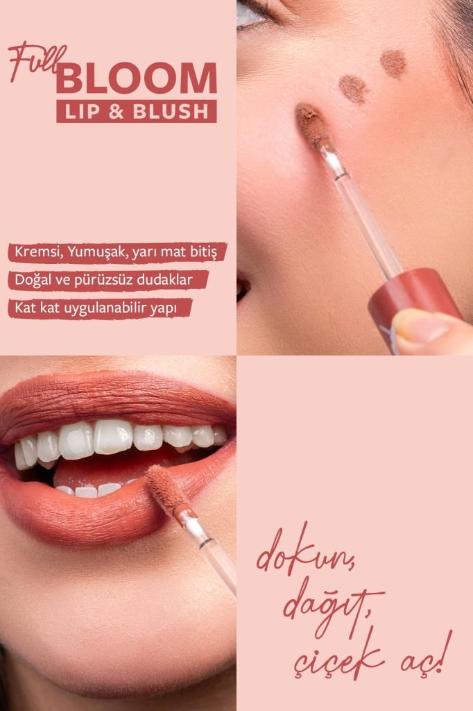 Pastel Full Bloom Lip & Blush No: 77 Very Demure Dudak Ve Yanak Renklendirici