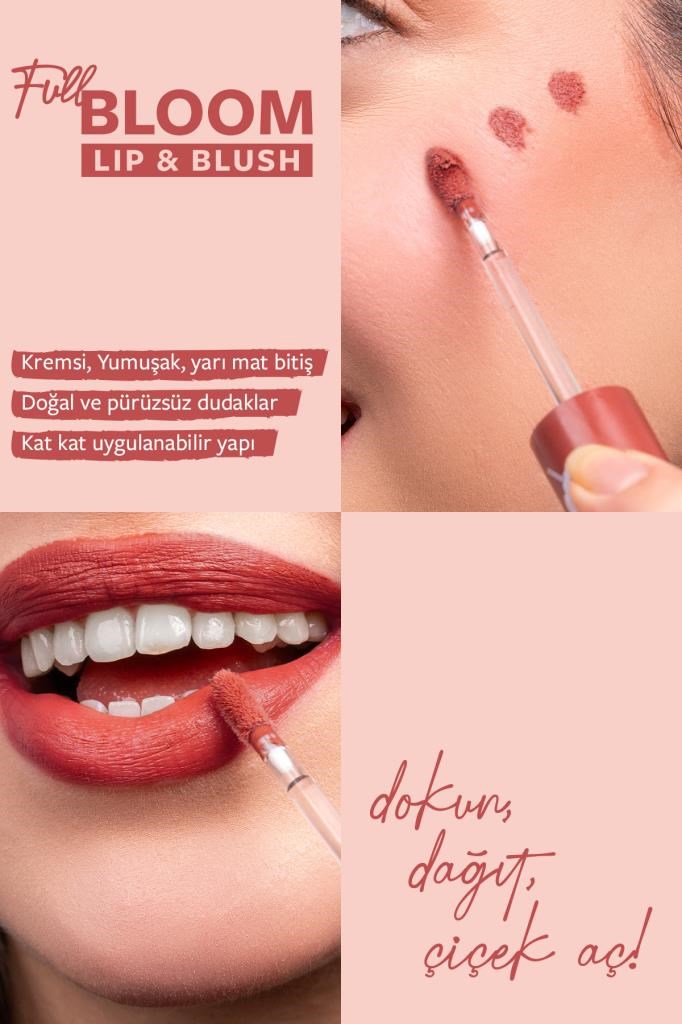 Pastel Full Bloom Lip & Blush No: 78 Sienna Dudak Ve Yanak Renklendirici